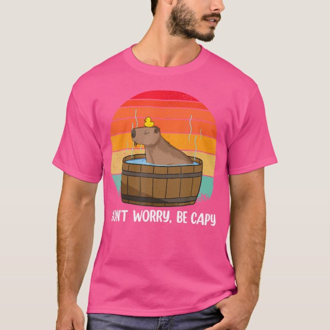 Camiseta Un capibara gracioso No Te Preocupes Ser Capy Capi (Anverso)