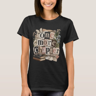 Camiseta Un capítulo más cita de amante de libros retro vin