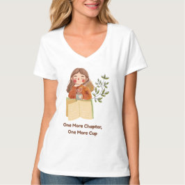 Camiseta Un capítulo más, una taza más | Amante de los libr