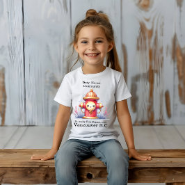 Camiseta Un capricho en un vibrante entorno ajardinado