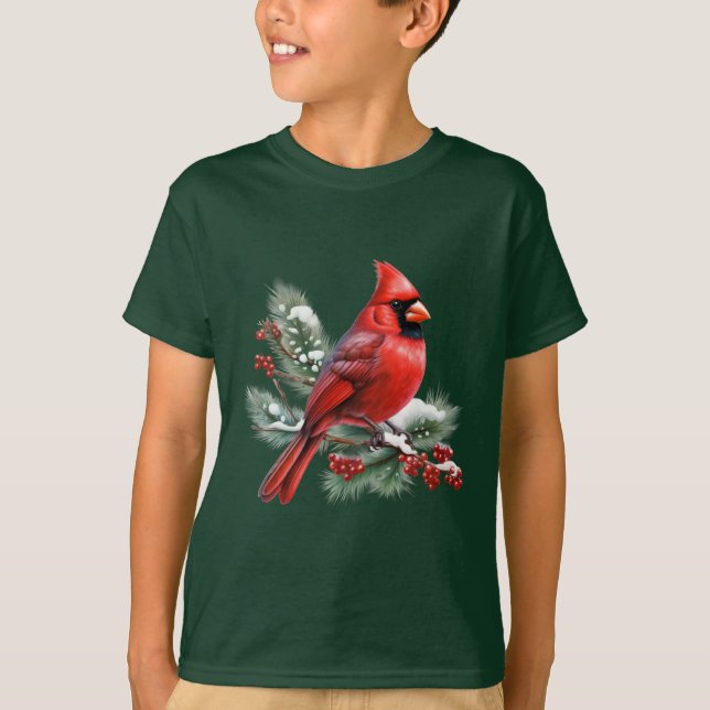 Camiseta Un cardenal rojo (Anverso)