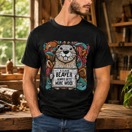 Camiseta Un castor limpio siempre consigue más madera