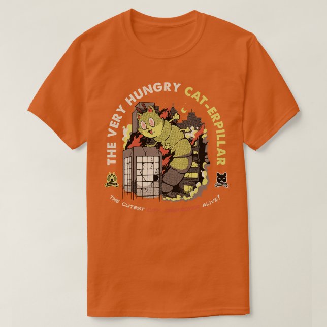 Camiseta Un CatErpillar muy hambriento de Tobe Fonseca (Diseño del anverso)