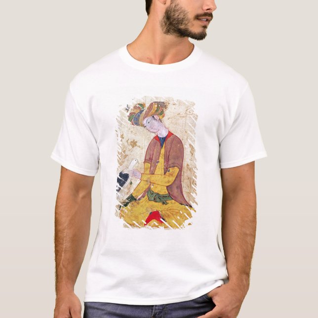 Camiseta Un cazador que frota ligeramente su halcón (Anverso)