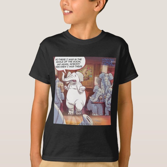 Camiseta Un Célebre Elefante Blanco En La Habitación (Anverso)
