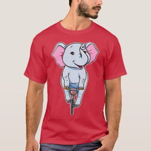 Camiseta Un Célebre Elefante En Bicicleta