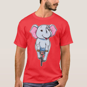 Camiseta Un Célebre Elefante En Bicicleta