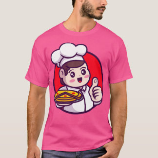 Camiseta Un Chef Cute Sirve Personalizado De Pizza
