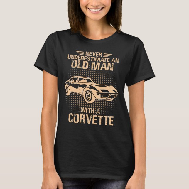 Camiseta Un Chevrolet Corvette C3 antiguo de 1979 (Anverso)