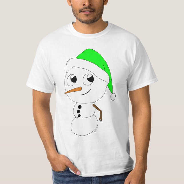 Camiseta un chibi snowman (Anverso)