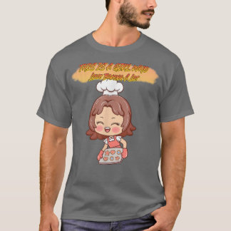 Camiseta Un Chica A Quien Le Encanta Hacer Un Humor Gráfico