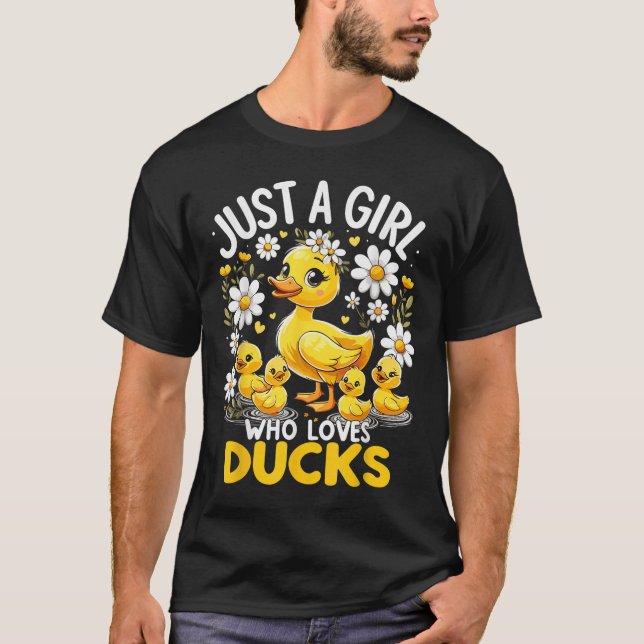 Camiseta Un Chica al que le encantan los patos (Anverso)