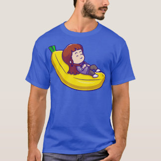 Camiseta Un Chica Aplastante En Los Bananos Personalizado1