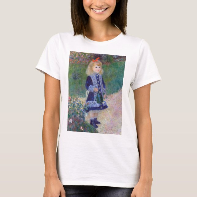 Camiseta Un Chica con una lata de agua, Renoir (Anverso)