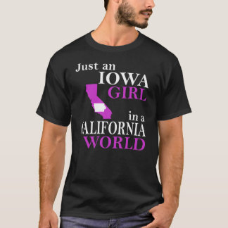Camiseta Un Chica de Iowa en un mundo de California