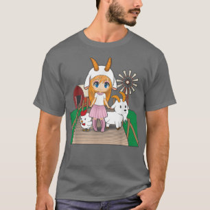 Camiseta Un Chica de la teoría que ama a las cabras y pollo