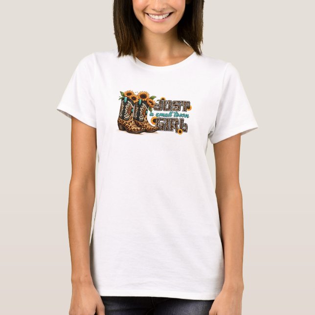 Camiseta Un Chica de pueblo pequeño (Anverso)