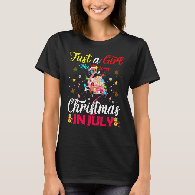 Camiseta Un Chica que ama a Christm (Anverso)