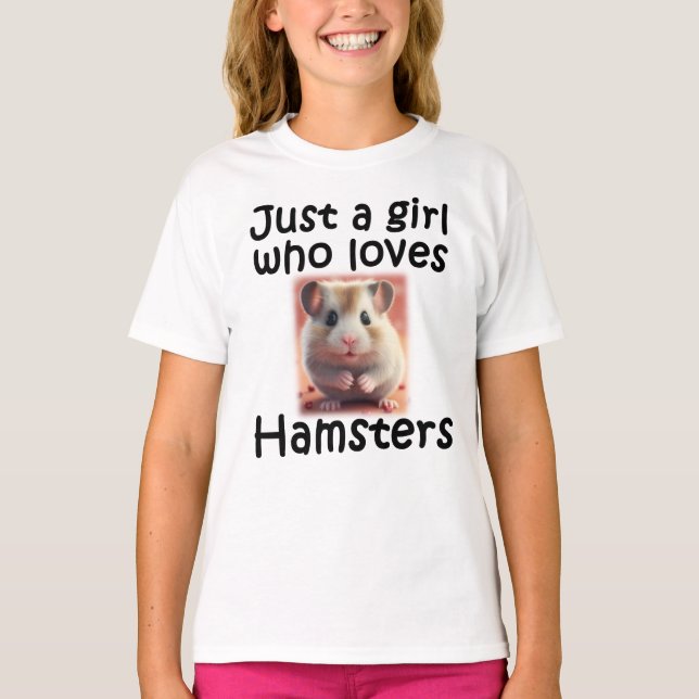 Camiseta Un Chica Que Ama A Hammie Animal (Anverso)