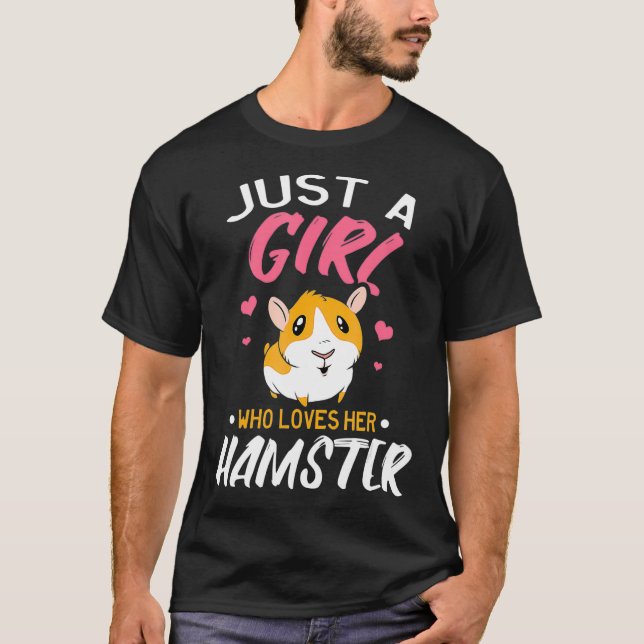 Camiseta Un Chica que ama a Hamster (Anverso)