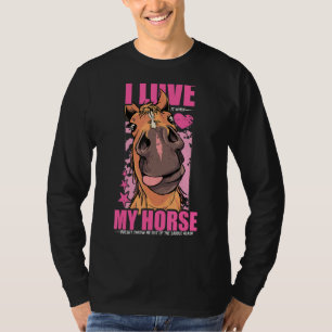 Camiseta Un Chica que ama a los caballos, un Chicas ecuestr