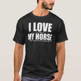 Camiseta Un Chica que ama a los caballos, un Chicas ecuestr