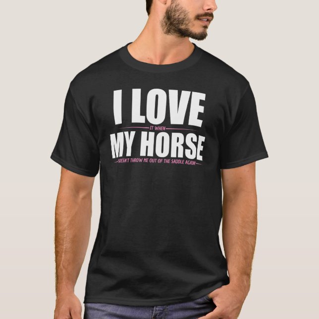 Camiseta Un Chica que ama a los caballos, un Chicas ecuestr (Anverso)