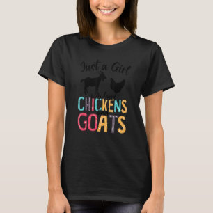 Camiseta Un Chica que ama a los ganaderos de pollo G