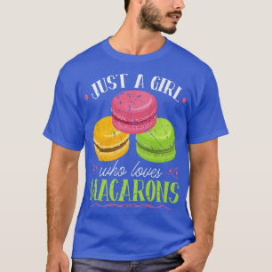Camiseta Un Chica que ama a los macarones pasteleros france