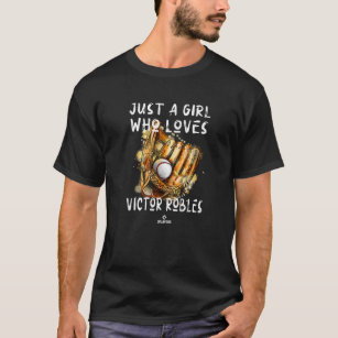 Camiseta Un Chica que ama a Victor Robles Washington Dc Mlb