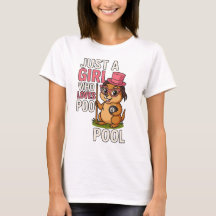 Un Chica que ama al billar Billiard Pool Player