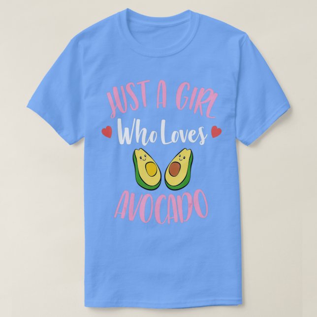 Camiseta Un Chica Que Ama El Aguacate (Diseño del anverso)