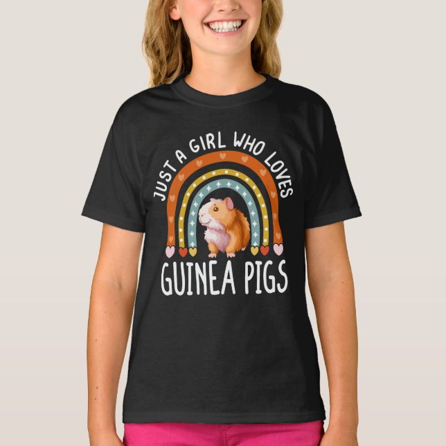 Camiseta Un Chica que ama el arcoiris de los cerdos de Guin (Anverso)