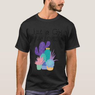 Camiseta Un Chica que ama el huerto de Cacti Naturecore