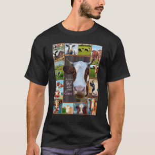 Camiseta Un Chica que ama la leche de vaca dulce