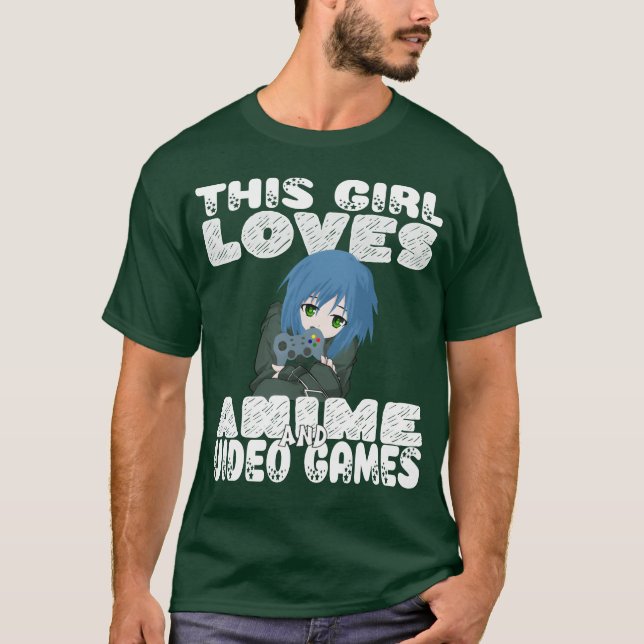 Camiseta Un Chica que ama los videojuegos divertidos (Anverso)