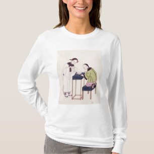 Camiseta Un chica que busca suerte en un cuenco de agua