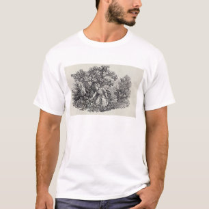 Camiseta Un chica que recolecta las flores