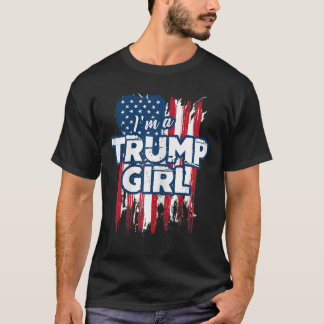 Camiseta Un Chica Trump a favor del presidente Donald Trump