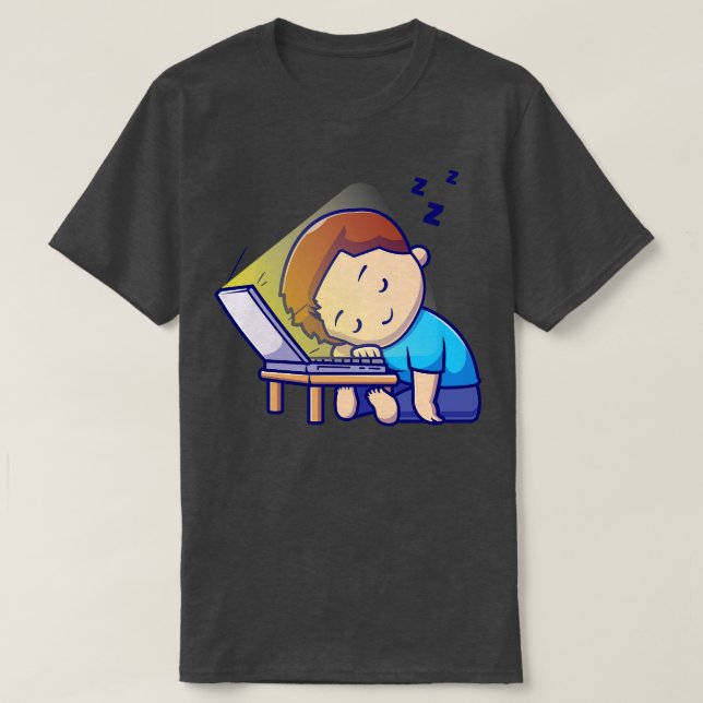 Camiseta Un chico lindo durmiendo en un Personalizado portá (Diseño del anverso)