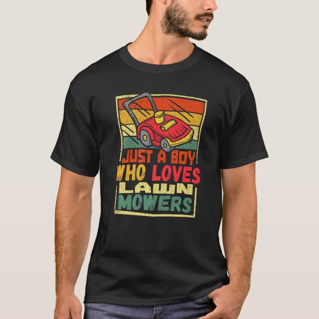 Camiseta Un chico que ama las flores de jardín retro masaje (Anverso)