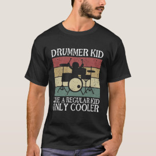 Camiseta Un chico tamborero como un niño normal sólo frío