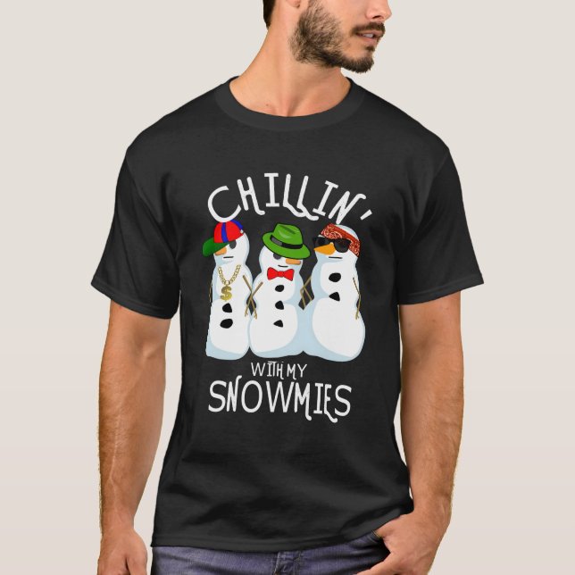 Camiseta Un chillón de nieve con mis Snowmies (Anverso)
