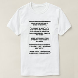 Camiseta Un chiste ai sobre un cerdo y San Pedro