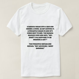Camiseta Un chiste ai sobre un plátano y una piña