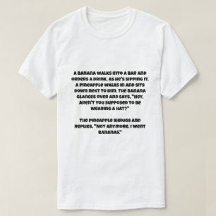Camiseta Un chiste ai sobre un plátano y una piña