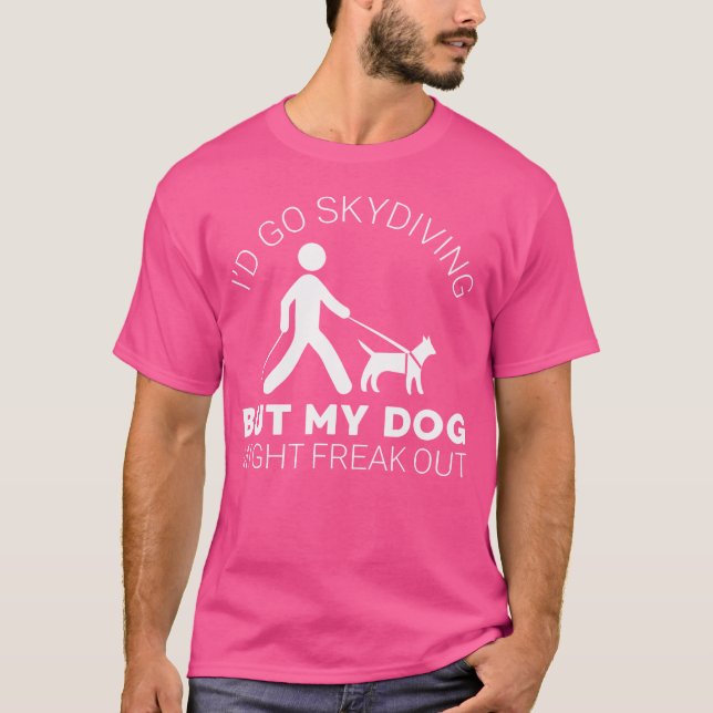 Camiseta Un Chiste curioso ciego que ve a un perro de ojos  (Anverso)