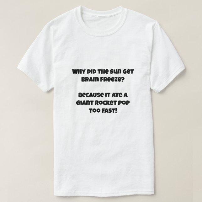 Camiseta Un chiste de IA sobre comer helado (Diseño del anverso)