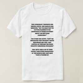 Camiseta Un chiste de IA sobre dos teóricos de la conspirac