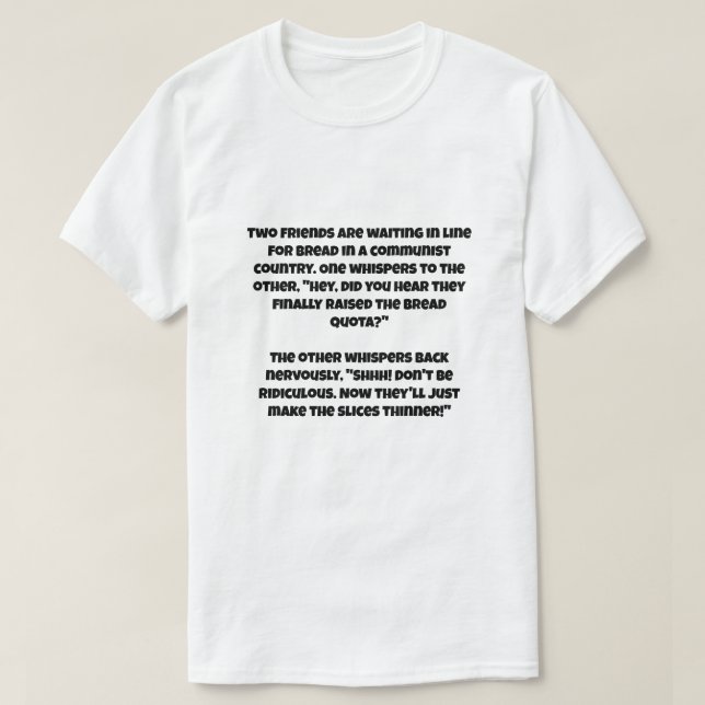 Camiseta Un chiste de IA sobre el comunismo (Diseño del anverso)